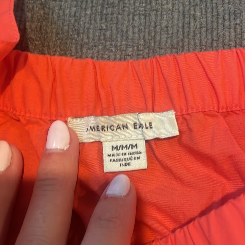 American Eagle Red Ruffle tank - Picture 3 of 4